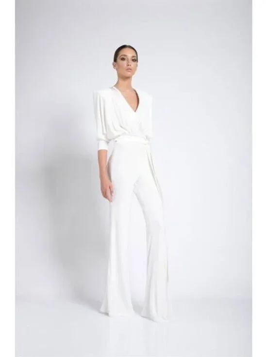 NWT Zhivago Weld Jumpsuit in White Size 8 $600 - Picture 2 of 11